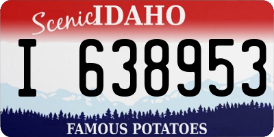 ID license plate I638953