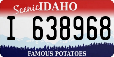 ID license plate I638968
