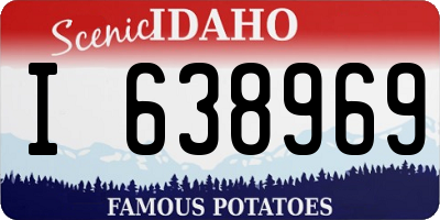 ID license plate I638969