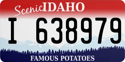 ID license plate I638979