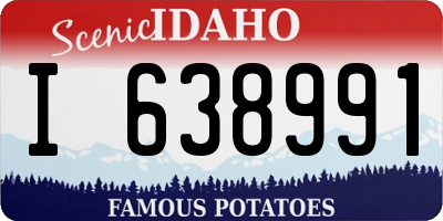 ID license plate I638991