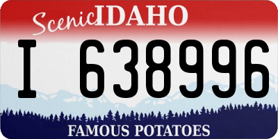 ID license plate I638996