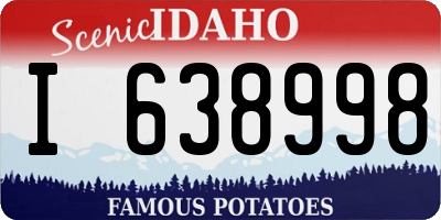 ID license plate I638998