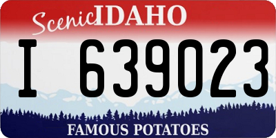 ID license plate I639023