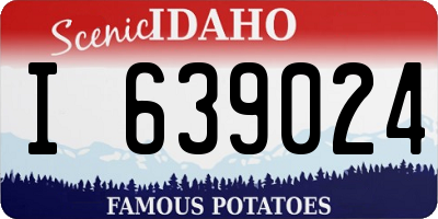ID license plate I639024