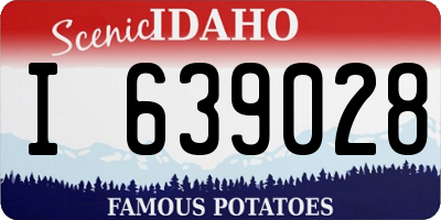 ID license plate I639028