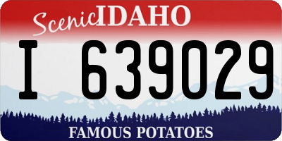 ID license plate I639029