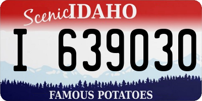 ID license plate I639030