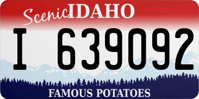 ID license plate I639092