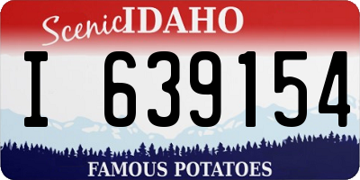 ID license plate I639154