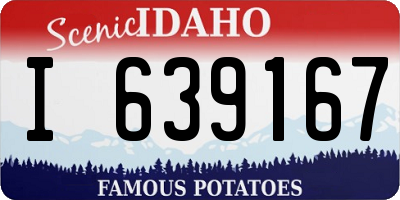 ID license plate I639167
