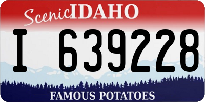 ID license plate I639228