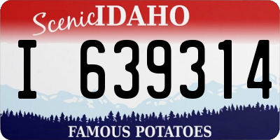 ID license plate I639314
