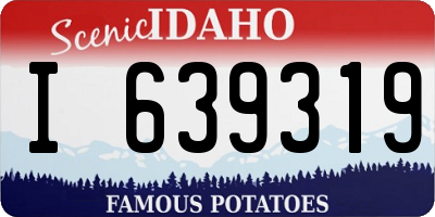 ID license plate I639319