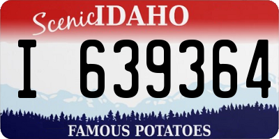 ID license plate I639364