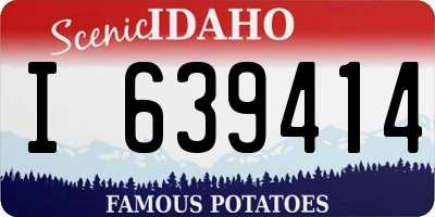 ID license plate I639414