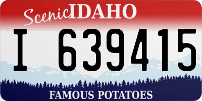 ID license plate I639415