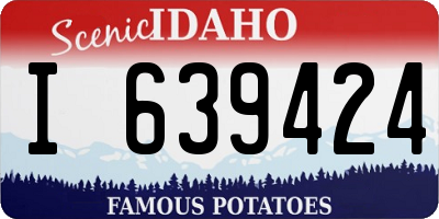 ID license plate I639424