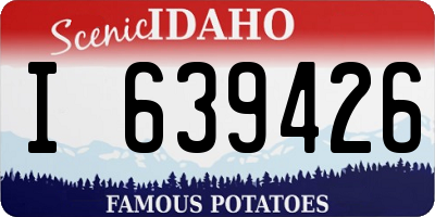 ID license plate I639426