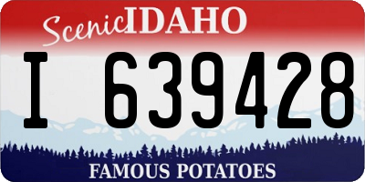 ID license plate I639428