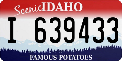 ID license plate I639433