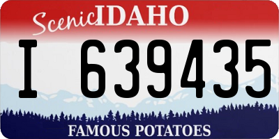 ID license plate I639435