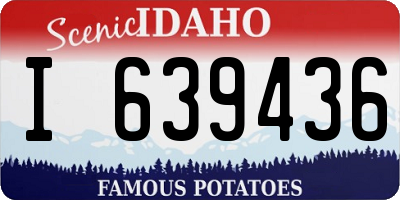 ID license plate I639436