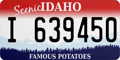 ID license plate I639450
