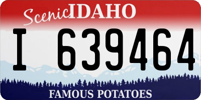ID license plate I639464