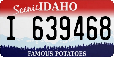 ID license plate I639468