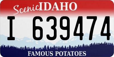 ID license plate I639474