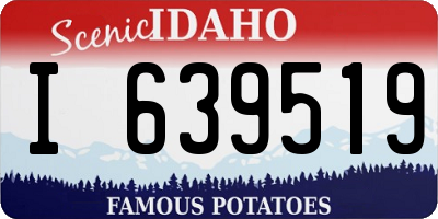 ID license plate I639519