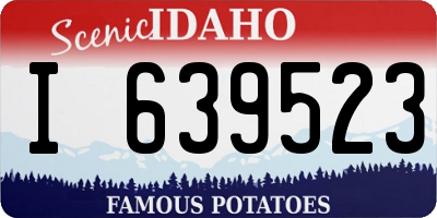 ID license plate I639523
