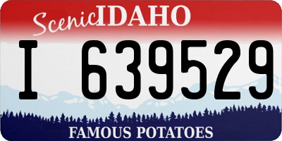 ID license plate I639529