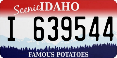 ID license plate I639544
