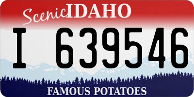 ID license plate I639546