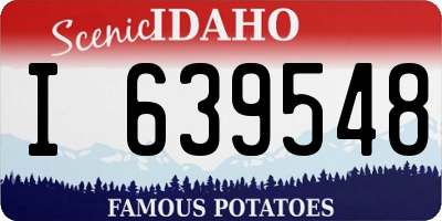 ID license plate I639548