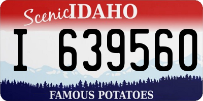 ID license plate I639560