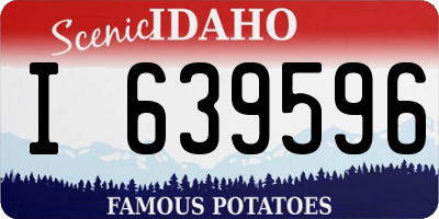 ID license plate I639596