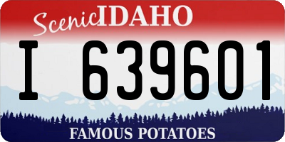 ID license plate I639601