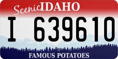 ID license plate I639610