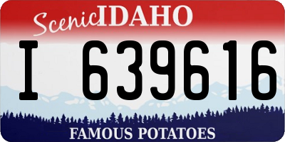 ID license plate I639616