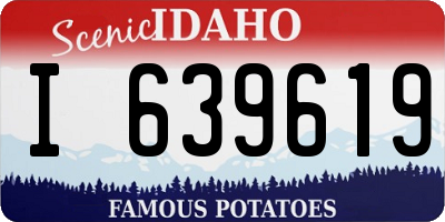 ID license plate I639619