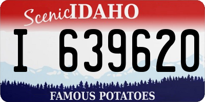 ID license plate I639620