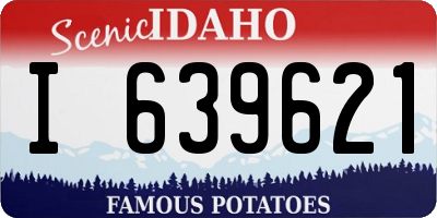 ID license plate I639621