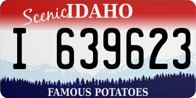 ID license plate I639623