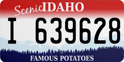 ID license plate I639628