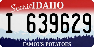 ID license plate I639629