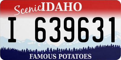 ID license plate I639631