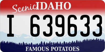 ID license plate I639633